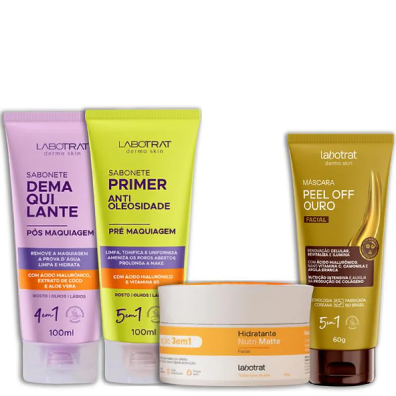LABOTRAT SAB PRé MAKE E PóS MAKE + HIDRA NUTRI + MASC OURO