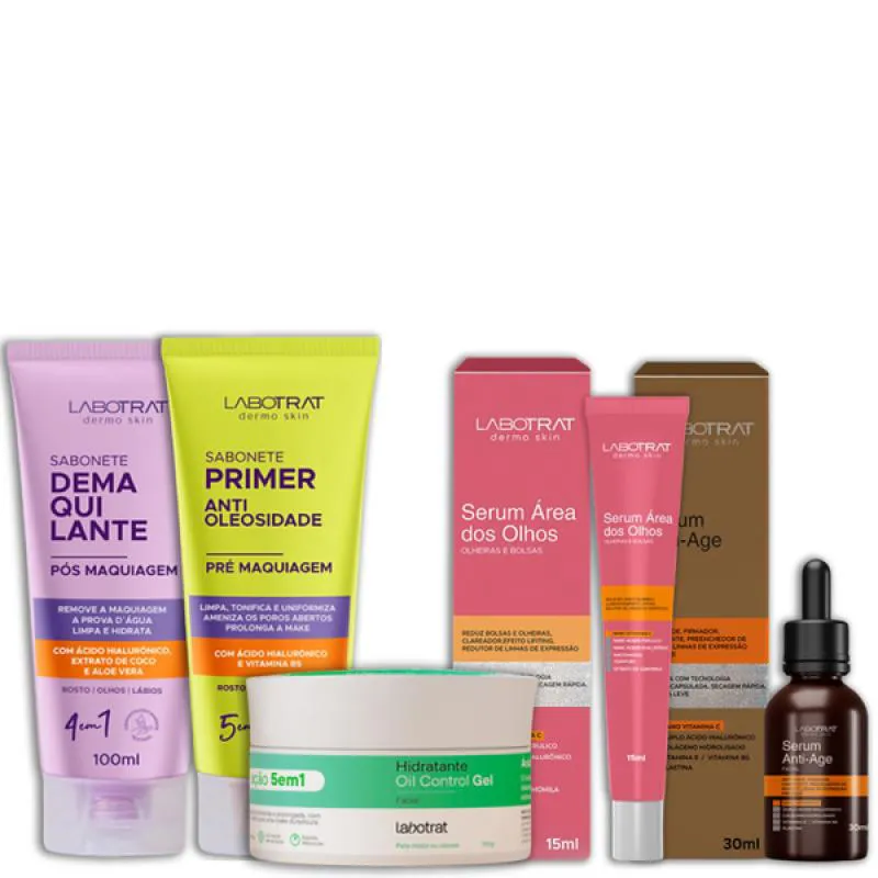 LABOTRAT SAB PRé/PóS MAKE + HIDRA GEL+ SéRUM ANTIAGE E OLHOS
