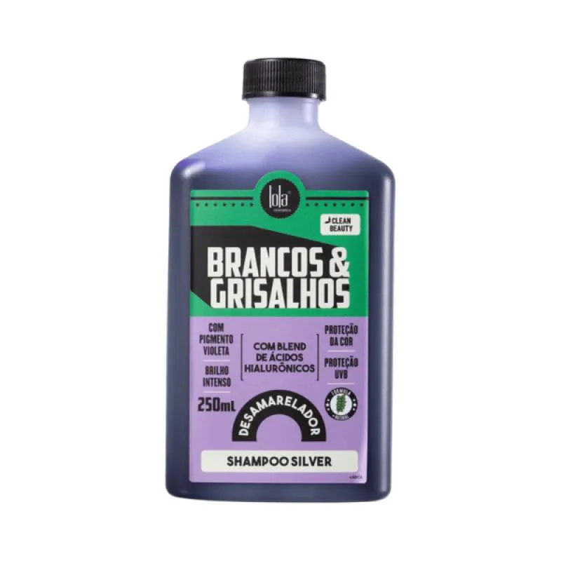 LOLA BRANCOS E GRISALHOS SHAMPOO SILVER DESAMARELADOR 250ML