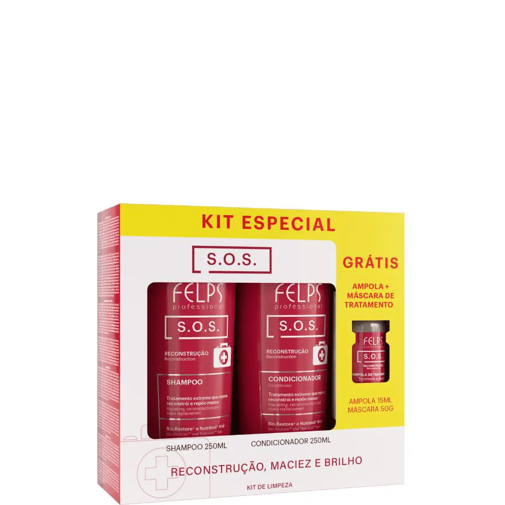 KIT FELPS S.O.S RECONSTRUçãO (2 PRODUTOS)