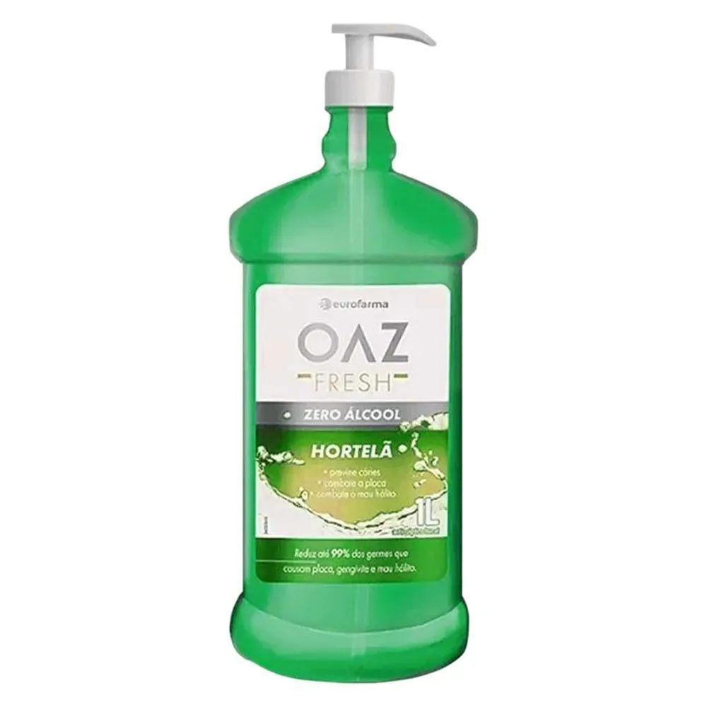 ENXAGUANTE BUCAL OAZ HORTELã EUROFARMA 1L