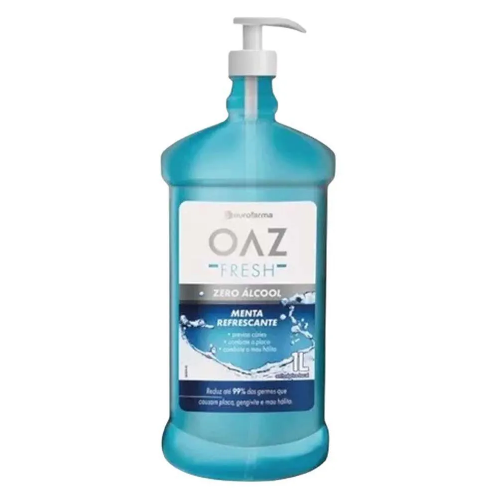 ENXAGUANTE BUCAL OAZ MENTA REFRESCANTE EUROFARMA 1L