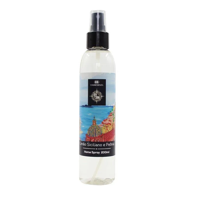 HOME SPRAY LIMãO SICILIANO E PEôNIA MADRESSENZA 200ML