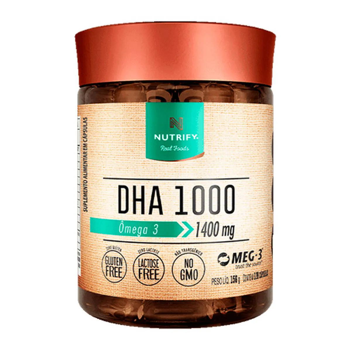OMEGA 3 DHA 1000 120 CAPSULAS NUTRIFY