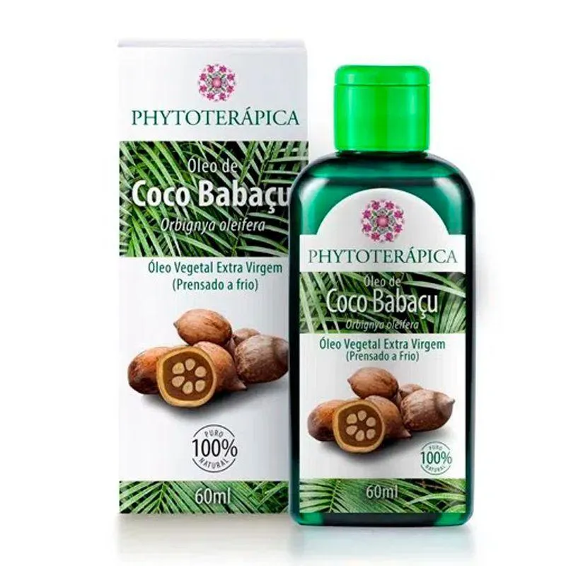 ÓLEO VEGETAL DE COCO BABAçU PHYTOTERáPICA 60ML