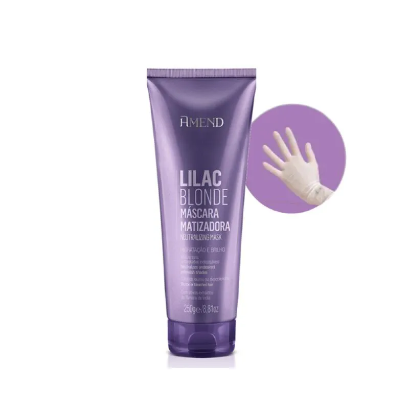 AMEND MASCARA MATIZADORAS LILAC BLONDE 250ML + LUVA