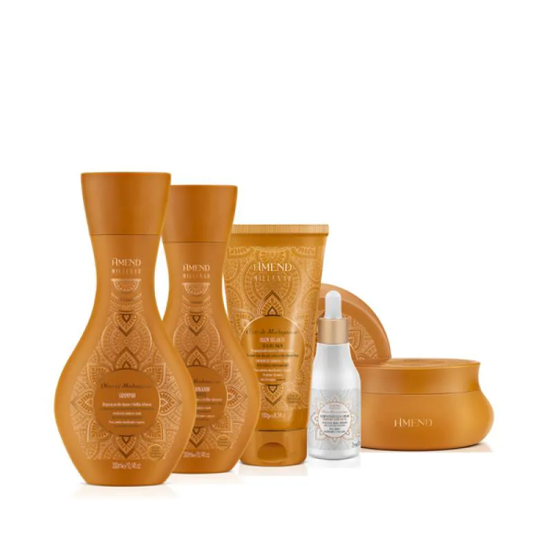 AMEND MILLENAR ÓLEOS DE MADAGASCAR SH 250ML + COND 250ML + MASC 300ML + BALM SELANTE 180ML + ÓLEO ELIXIR NUTRITIVO 75ML