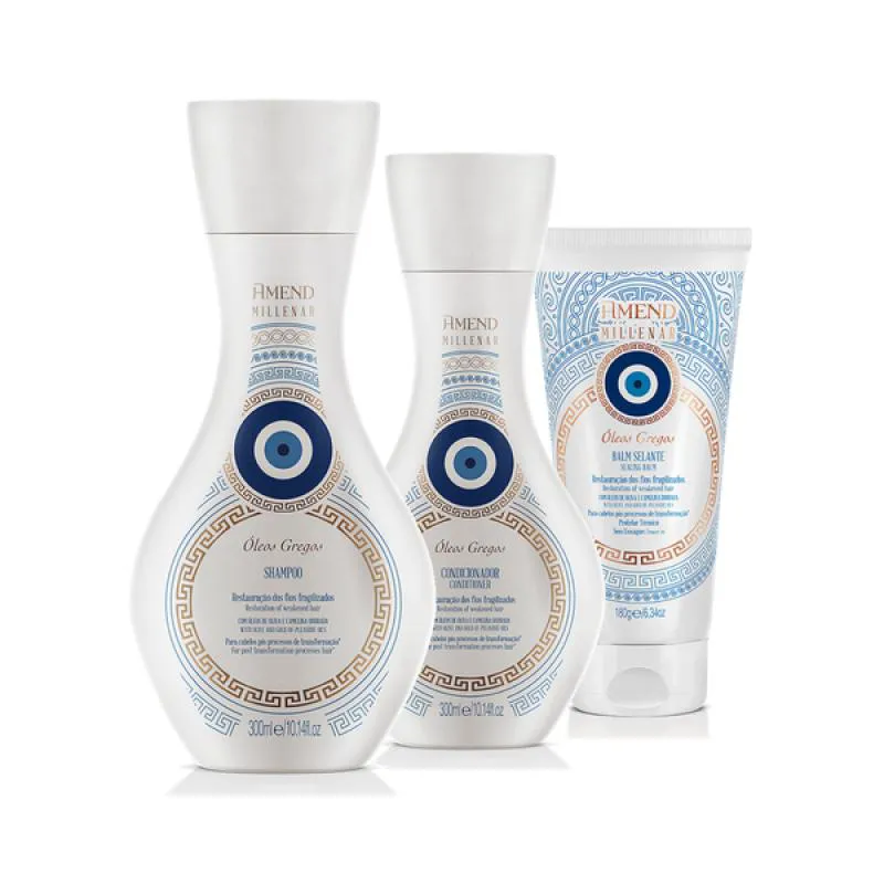 AMEND MILLENAR ÓLEOS GREGOS SH 300ML + COND 300ML + BALM SELANTE 180ML
