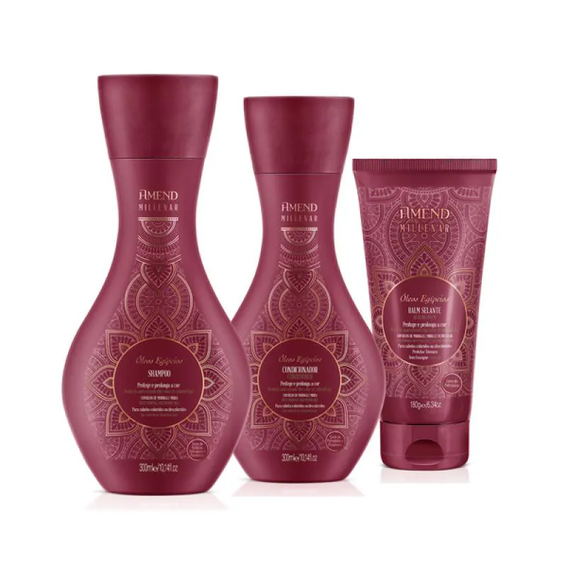 AMEND MILLENAR ÓLEOS EGíPCIOS SH 300ML + COND 300ML + BALM SELANTE 180ML