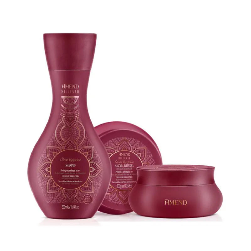 AMEND MILLENAR ÓLEOS EGíPCIOS SH 300ML + MASC 300ML