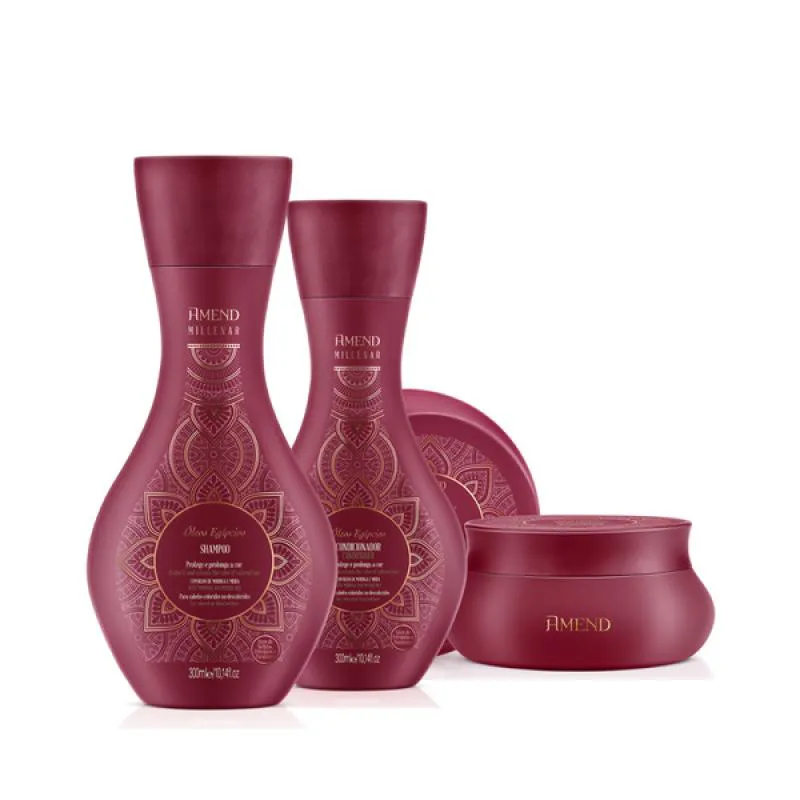 AMEND MILLENAR ÓLEOS EGíPCIOS SH 300ML + COND 300ML + MASC 300ML