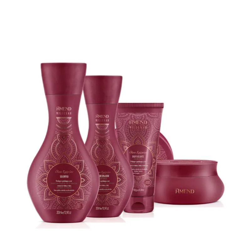 AMEND MILLENAR ÓLEOS EGíPCIOS SH 300ML + COND 300ML + MASC 300ML + BALM SELANTE 180ML