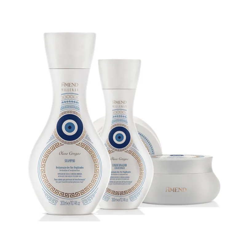 AMEND MILLENAR ÓLEOS GREGOS SH 300ML + COND 300ML + MASC 300ML