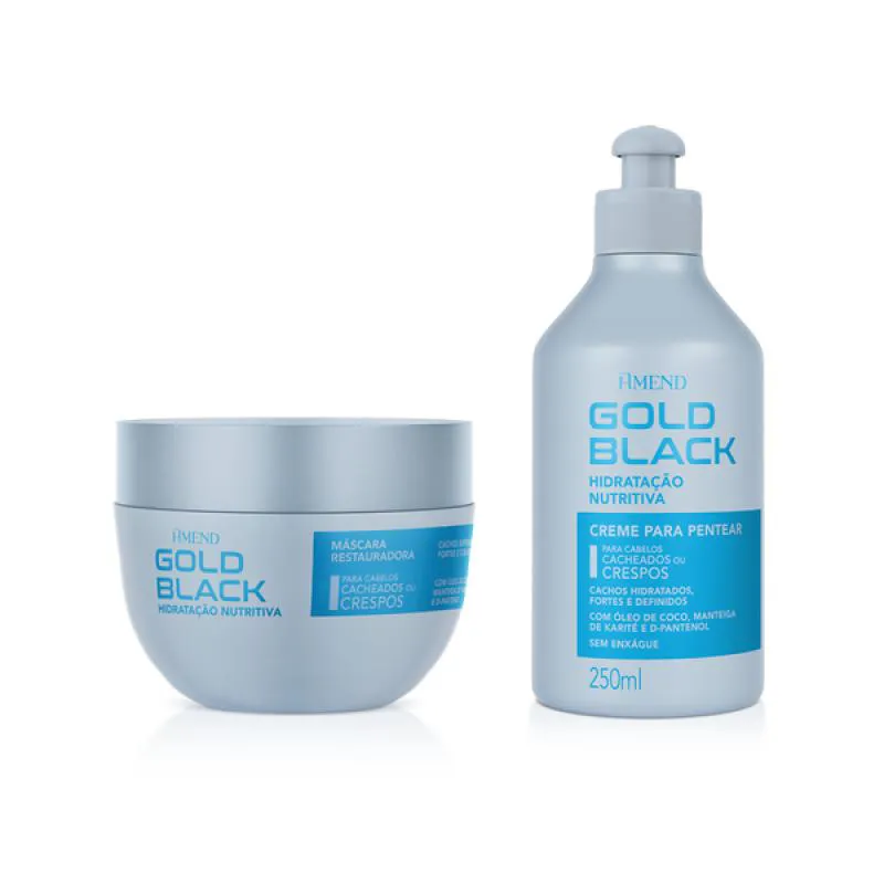 AMEND GOLD BLACK HIDRATAçãO NUTRITIVA MASC 250ML + CPP 250ML