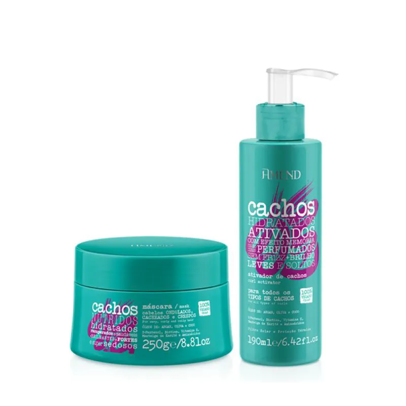 AMEND CACHOS MASC 250ML + ATIVADOR DE CACHOS 190ML