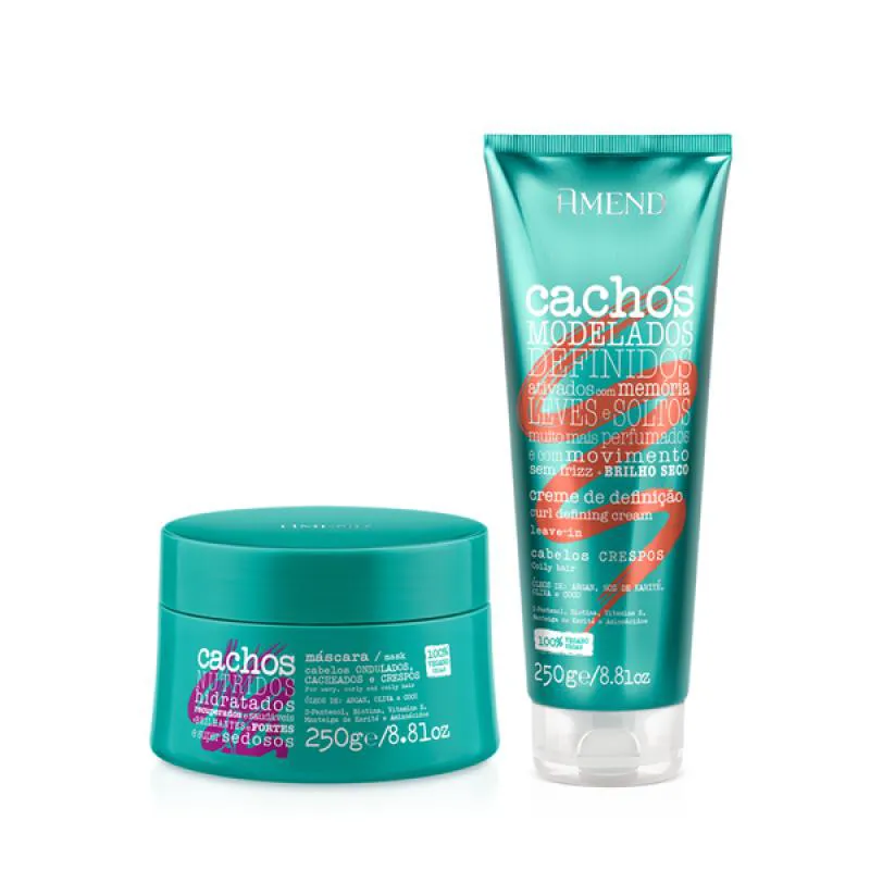 AMEND CACHOS MASC 250ML + LEAVE-IN CRESPO 250ML