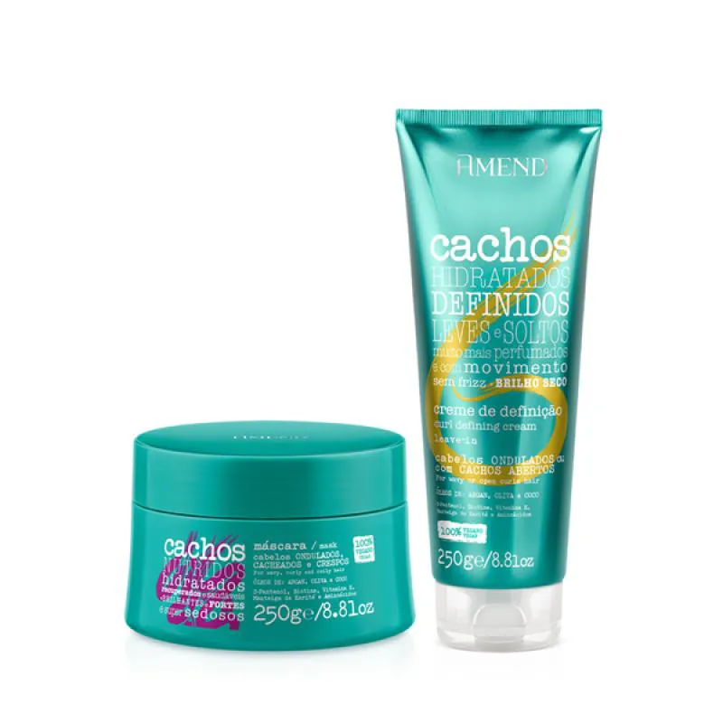 AMEND CACHOS MASC 250ML + LEAVE-IN ONDULADO 250ML