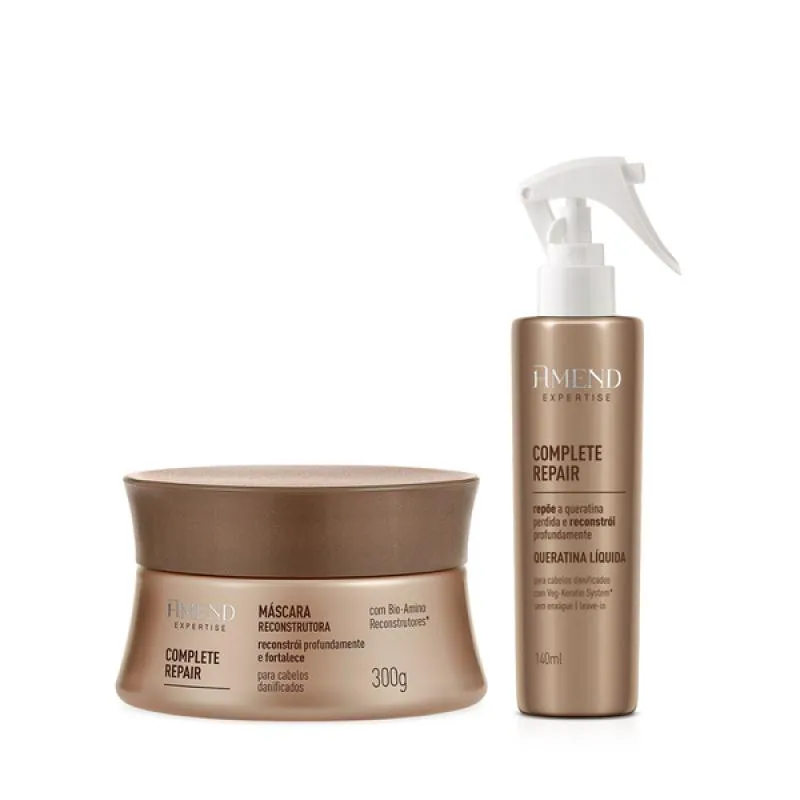 AMEND EXPERTISE COMPLETE REPAIR MASC 300ML + QUERATINA LíQUIDA 150ML