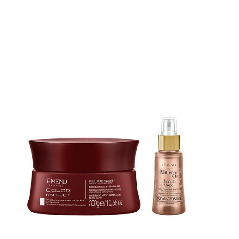 AMEND EXPERTISE COLOR REFLECT MASC 300ML + MILLENAR OIL MONóI 60ML