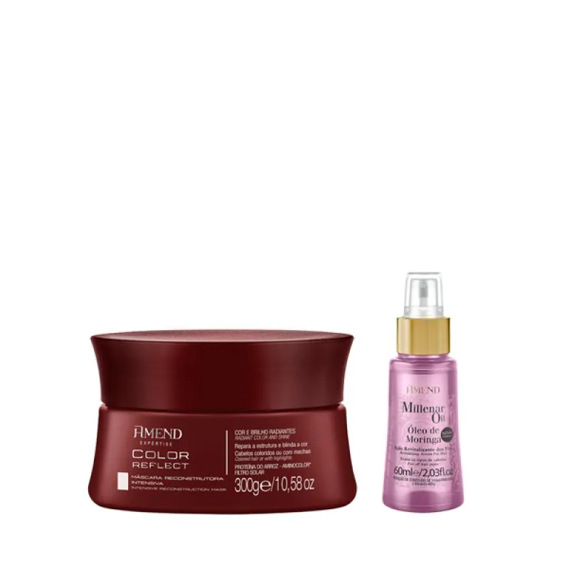 AMEND EXPERTISE COLOR REFLECT MASC 300ML + MILLENAR OIL MORINGA 60ML