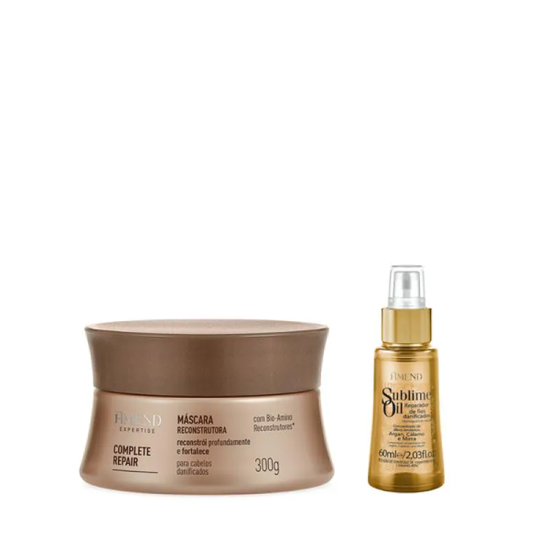 AMEND EXPERTISE COMPLETE REPAIR MASC 300ML + SUBLIME OIL 60ML