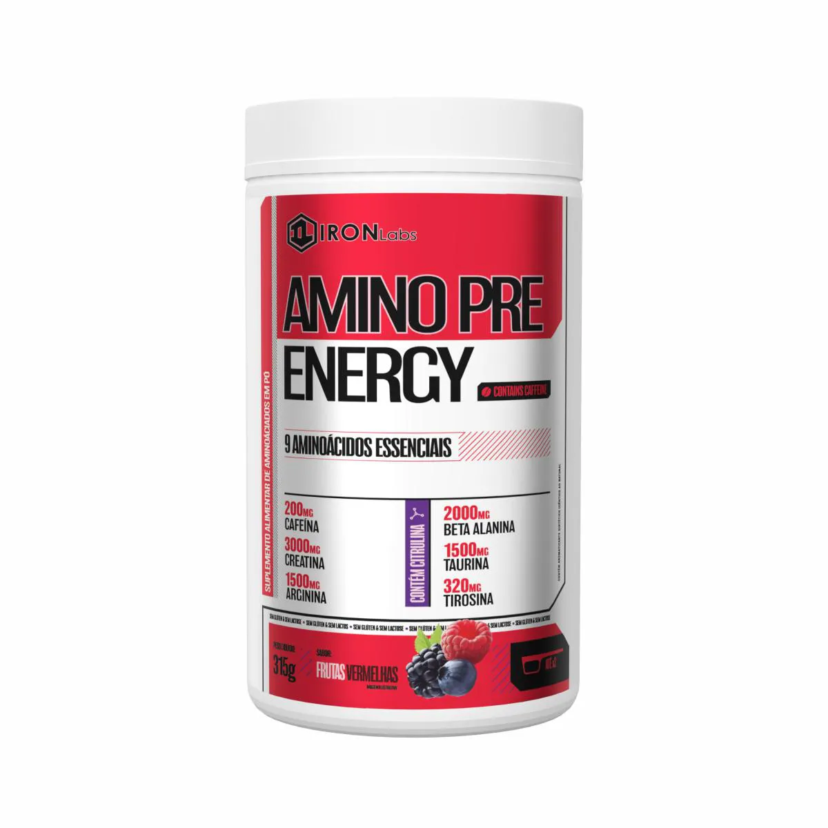 AMINO PRE ENERGY 315G FRUTAS VERMELHAS