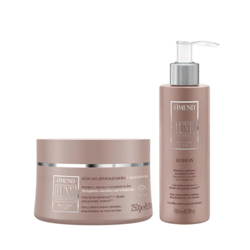 AMEND LUXE CREATIONS BLONDE CARE MASC 300ML + LEAVE-IN 180ML