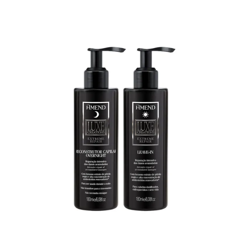 AMEND LUXE CREATIONS EXTREME REPAIR OVERNIGHT 180ML + LEAVE-IN 180ML