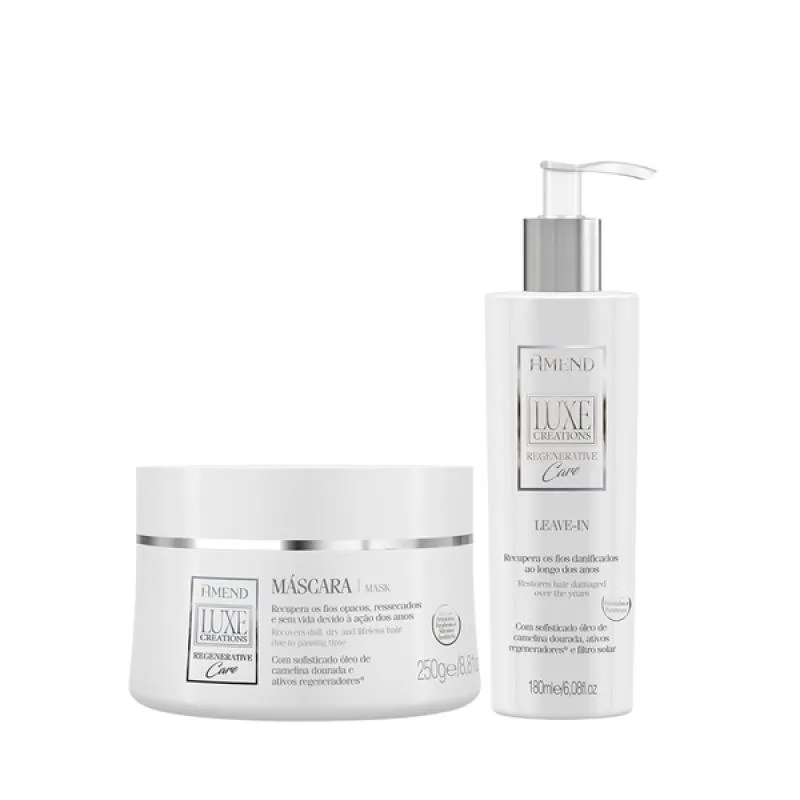AMEND LUXE CREATIONS REGENERATIVE CARE MASC 300ML + LEAVE-IN 180ML
