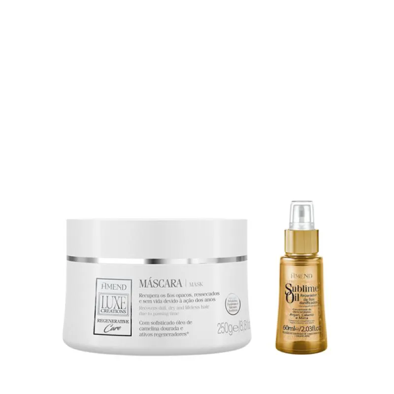 AMEND LUXE CREATIONS REGENERATIVE CARE MASC 300ML + SUBLIME OIL 60ML