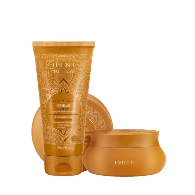 AMEND MILLENAR ÓLEOS DE MADAGASCAR MASC 300ML + BALM SELANTE 180ML