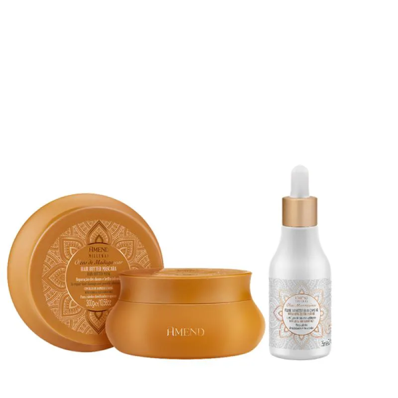 AMEND MILLENAR ÓLEOS DE MADAGASCAR MASC 300ML + ÓLEO ELIXIR NUTRITIVO 75ML