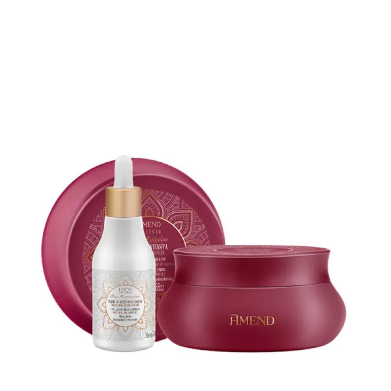 AMEND MILLENAR ÓLEOS EGíPCIOS MASC 300ML + ÓLEO ELIXIR NUTRITIVO 75ML