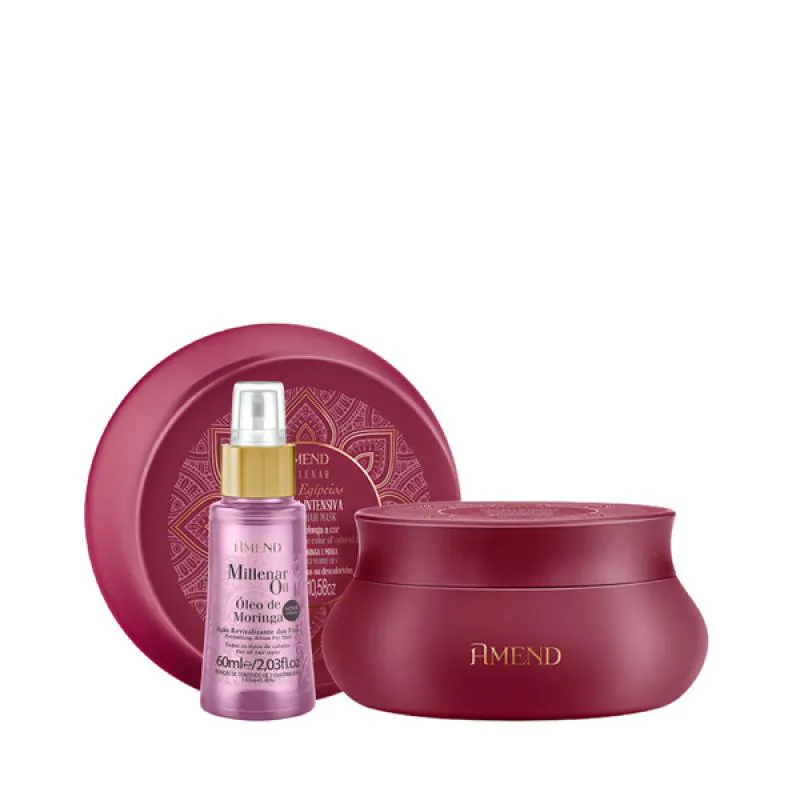 AMEND MILLENAR ÓLEOS EGíPCIOS MASC 300ML + MILLENAR OIL MORINGA 60ML