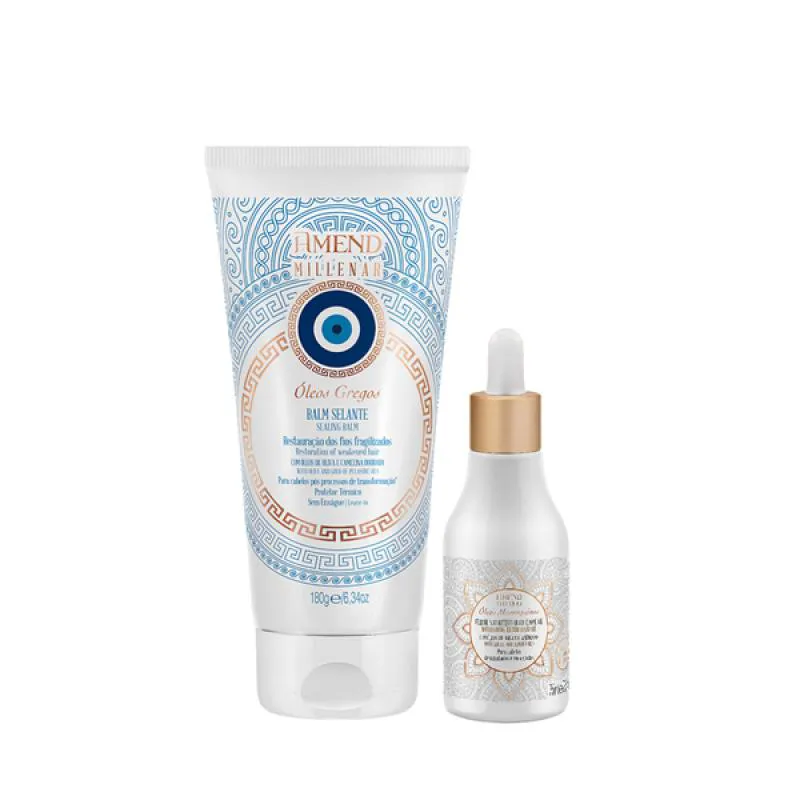 AMEND MILLENAR ÓLEOS GREGOS BALM SELANTE 180ML + ÓLEO ELIXIR NUTRITIVO 75ML
