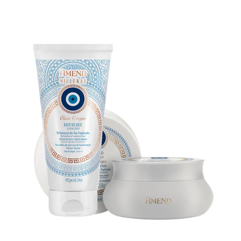 AMEND MILLENAR ÓLEOS GREGOS MASC 300ML + BALM SELANTE 180ML