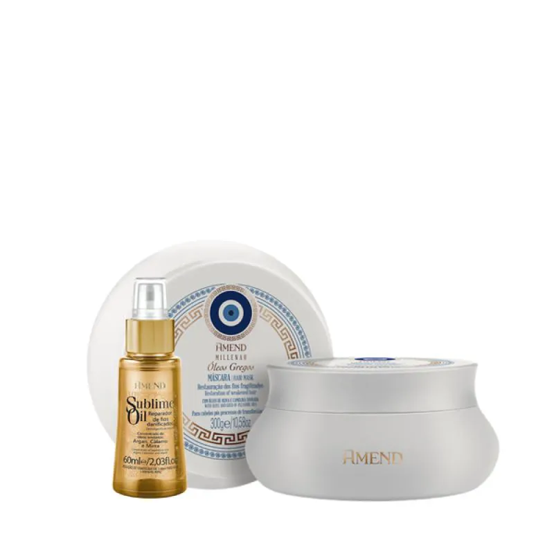 AMEND MILLENAR ÓLEOS GREGOS MASC 300ML + SUBLIME OIL 60ML