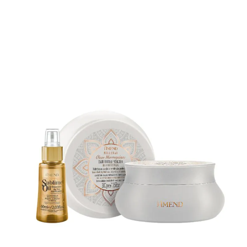 AMEND MILLENAR ÓLEOS MARROQUINOS MASC 300ML + SUBLIME OIL 60ML