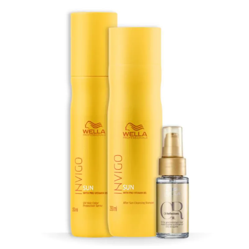 WELLA SUN SHAMPOO + LEAVE-IN  + ÓLEO 30ML