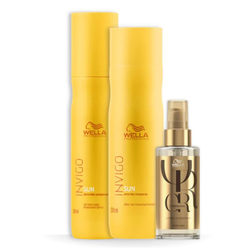WELLA SUN SHAMPOO + LEAVE-IN  + ÓLEO 100ML