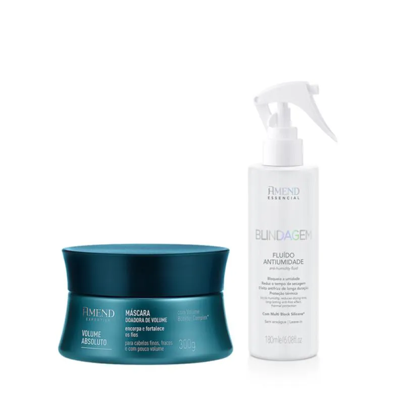 AMEND EXPERTISE VOLUME ABSOLUTO MASC 300ML + ESSENCIAL BLINDAGEM 180ML