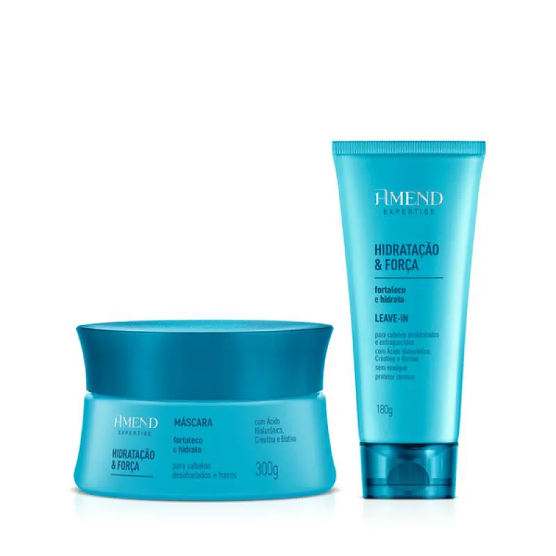 AMEND EXPERTISE HIDRATAçãO E FORçA MASC 300ML + LEAVE-IN 180ML
