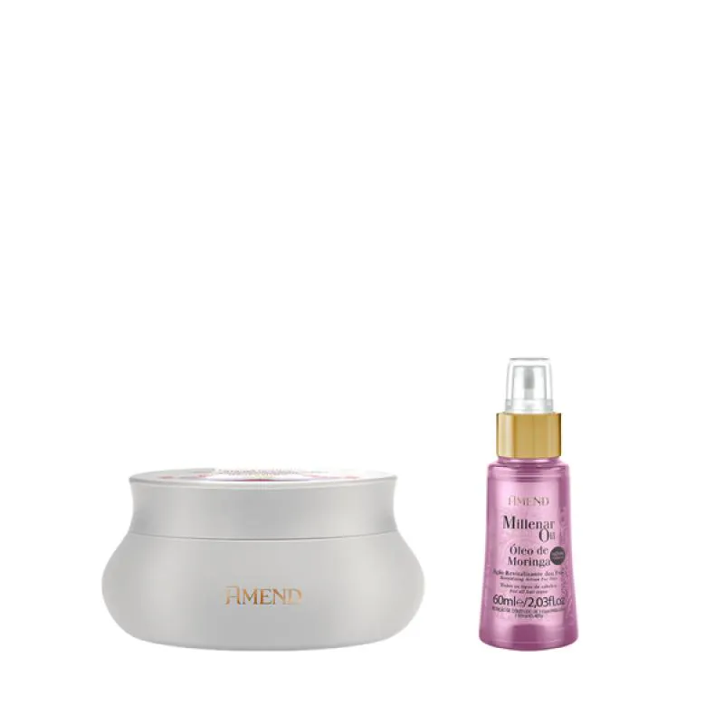 AMEND MILLENAR ÓLEOS JAPONESES MASC 300ML + MILLENAR OIL MORINGA 60ML