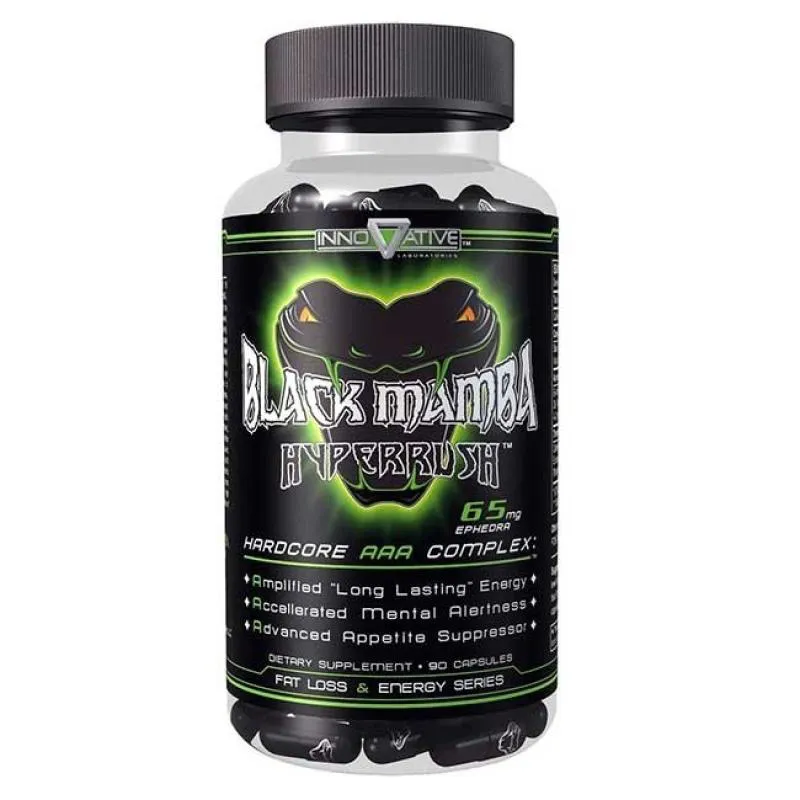 BLACK MAMBA TERMOGENICO HYPPERUSHH 90CAPS - IMPORT