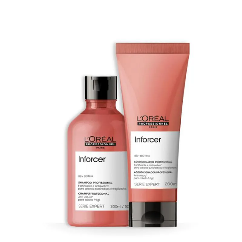 KIT LOREAL CABELOS FRACOS INFORCER SH 300ML + COND 200ML