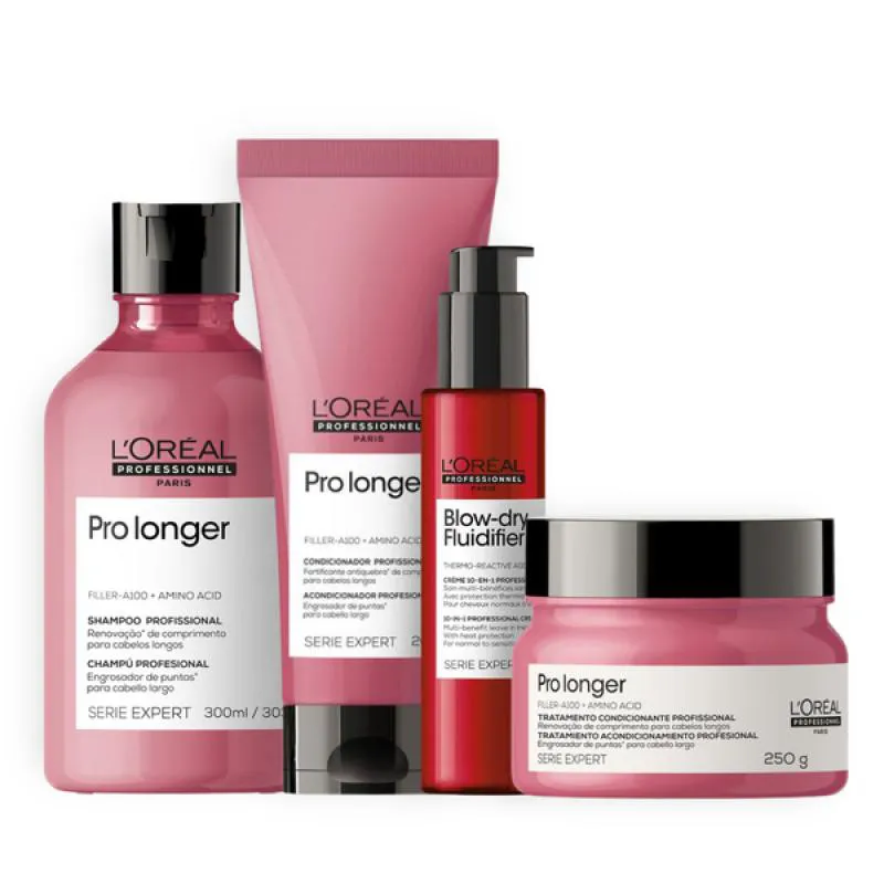 KIT LOREAL PRO LONGER TRIO + PROTETOR TéRMICO 230°C 150ML