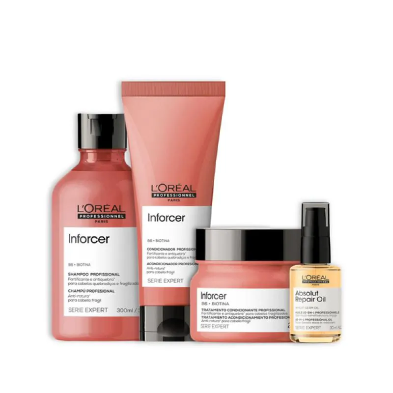 KIT INFORCER SH 300ML + COND 200ML + MASC 250ML + ÓLEO 30ML