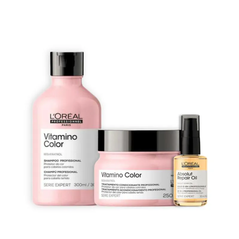 KIT VITAMINO COLOR SH 300ML + MASC 250ML + ÓLEO 30ML
