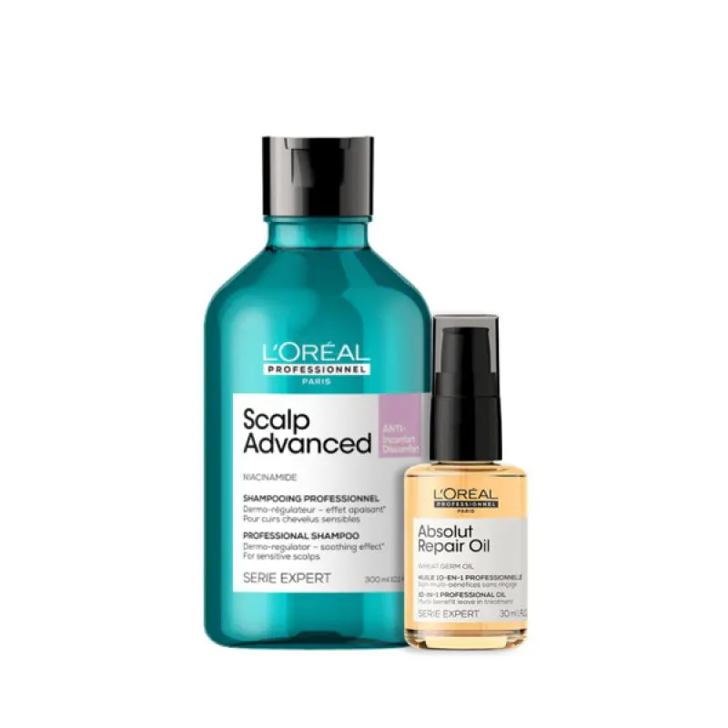 KIT SCALP ADVANCED ANTI DESCONFORTO SH 300ML + ÓLEO 30ML