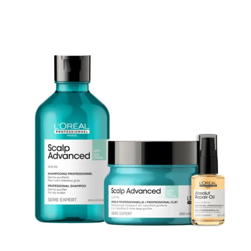 KIT SCALP ANTI OLEOSIDADE SH 300ML + MASC 250ML + ÓLEO 30ML